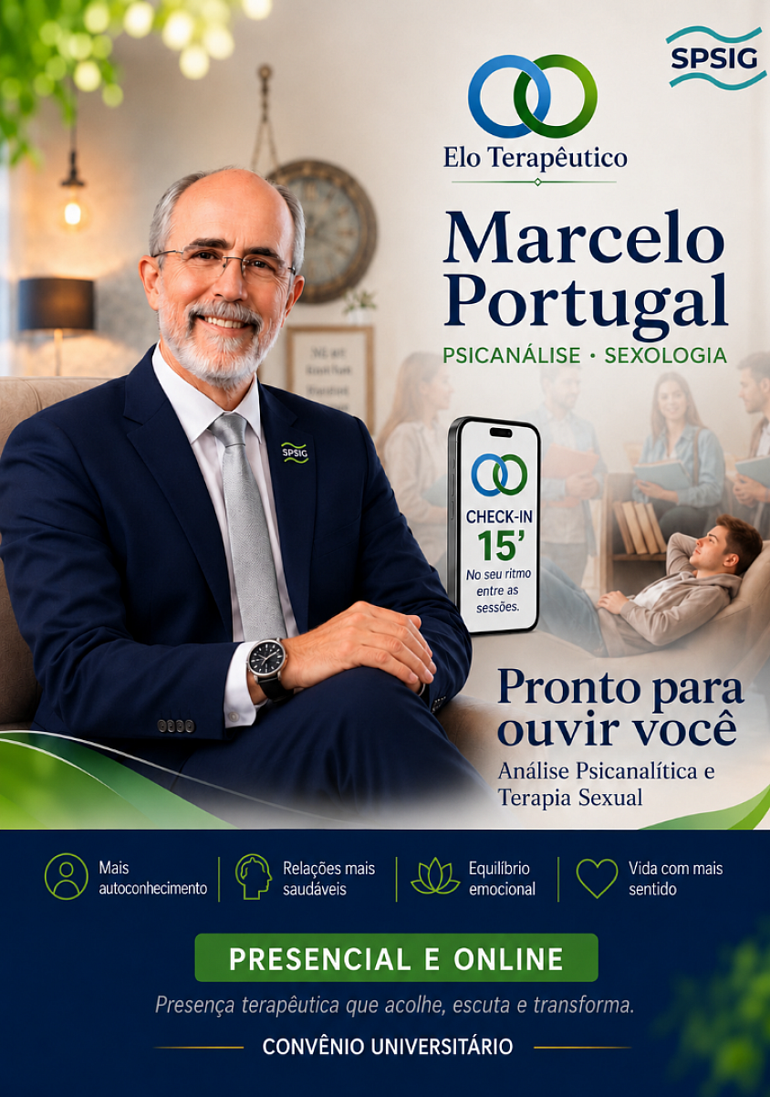 CONVÊNIO UNIVERSITÁRIO - Psicanálise Clínica,  Psicoterapia Breve Psicanalítica, Sexologia e Terapia Sexual - casal e pessoal, Sexualidade e Relações Afetivo-Sexuais. Escuta, Acolhimento e Orientação Relacional.  CHECK-IN 15' - Alinhamento terapêutico entre sessões.